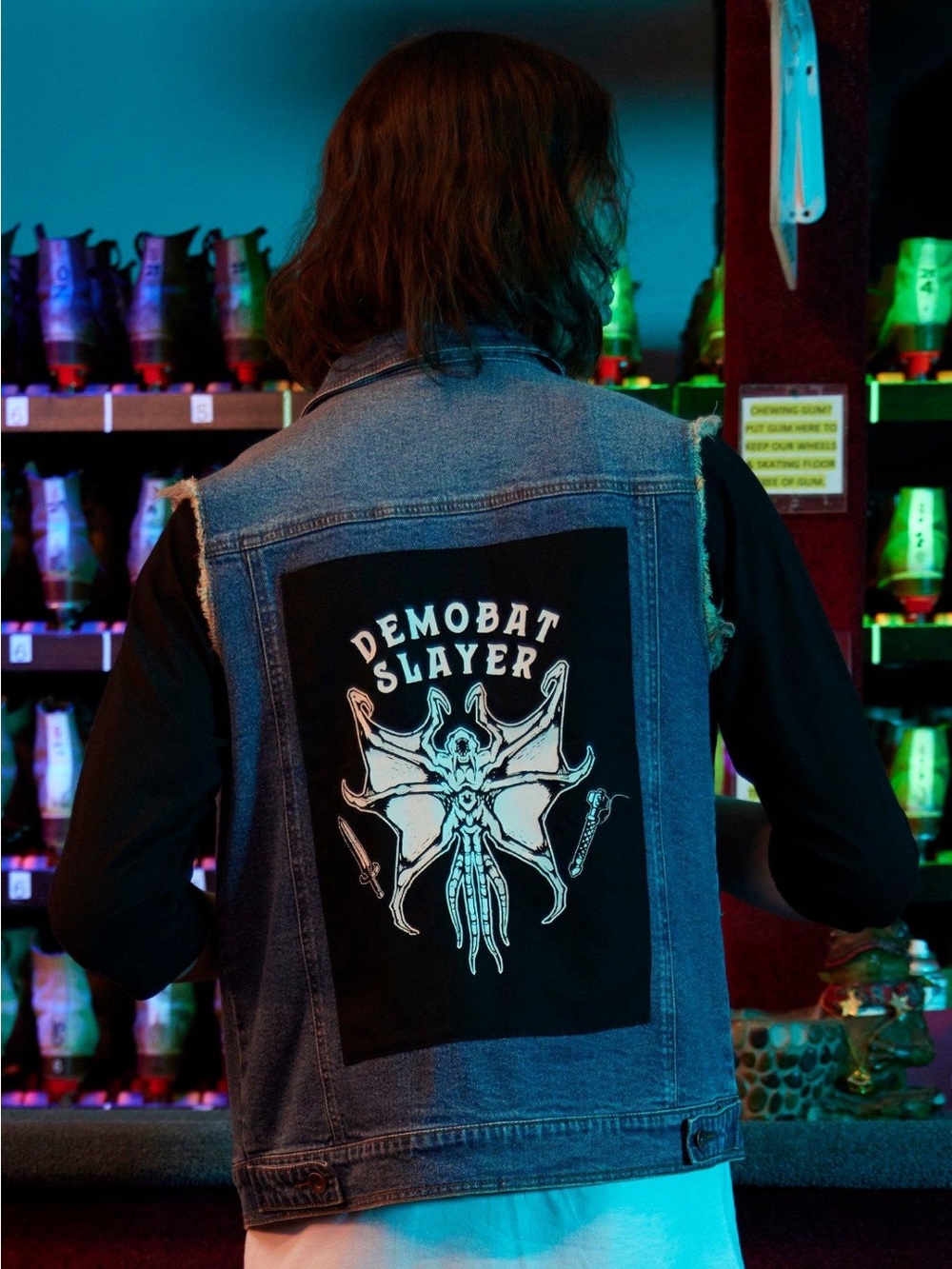 New Eddie Munson Hellfire Club Denim Vest Unisex Med